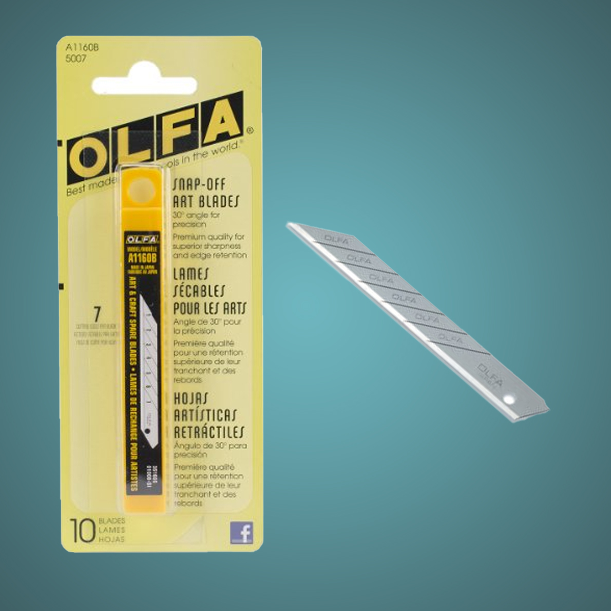 OLFA Stainless Breakaway Steel Knife & Replacement Blades (SOLD SEPARATELY)