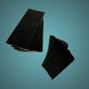 Black Felt Edge Blanks