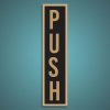 "Push" Door Sticker