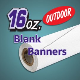 16oz Outdoor Blockout Vinyl Banner Blanks