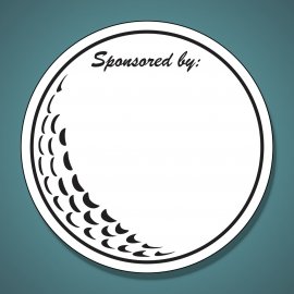 Printed Corrugated Shape - 22" Golf Ball