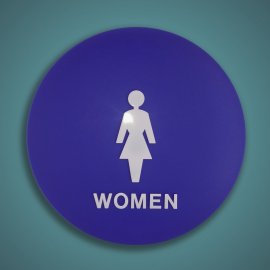 12" Women ADA Sign