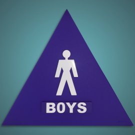 12" Boys ADA Sign