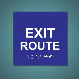 Exit Route ADA Sign