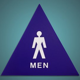 12" Men ADA Sign