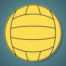 Printed Corrugated Shape - Waterpolo Ball