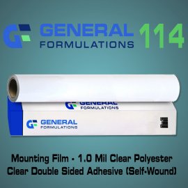 General Formulations ® 114 Clear Glass Mounting Film