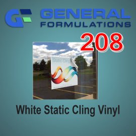 General Formulations ® 208 White Static Cling Vinyl
