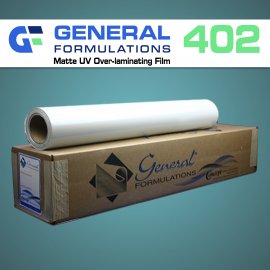 General Formulations ® 402 Matte UV Over-laminating Film