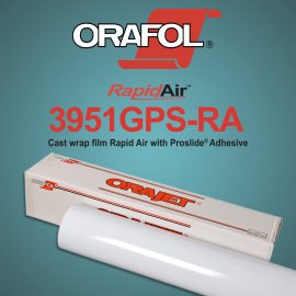 Orafol Orajet ® 3951GPS-RA Cast Wrap Film Rapid Air with Proslide Adhesive