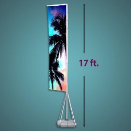 Outdoor Flag Pole Banner Display