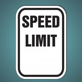 Speed Limit Blank - Regulatory Aluminum Sign