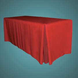 Top Fitted Table Cover With Pleats