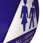 12" All Gender Restroom ADA Sign