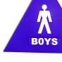 12" Boys ADA Sign