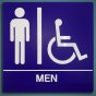 Men with Wheel Chair ADA Sign