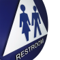 12" Unisex Restroom ADA Sign