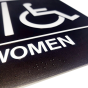 Women with Wheel Chair ADA Sign