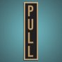 "Pull" Door Sticker